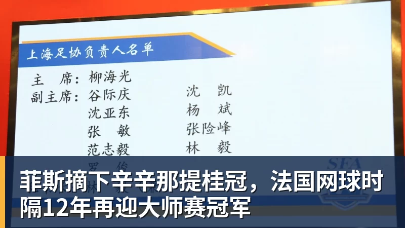 菲斯摘下辛辛那提桂冠，法国网球时隔12年再迎大师赛冠军