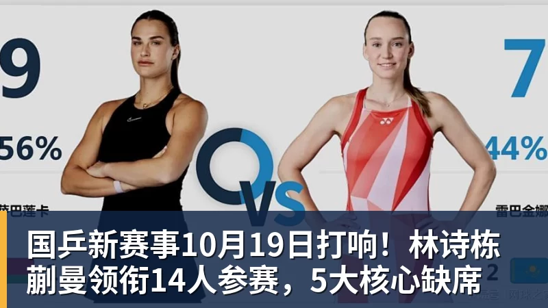 国乒新赛事10月19日打响！林诗栋蒯曼领衔14人参赛，5大核心缺席