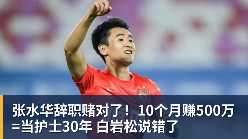 张水华辞职赌对了！10个月赚500万=当护士30年 白岩松说错了